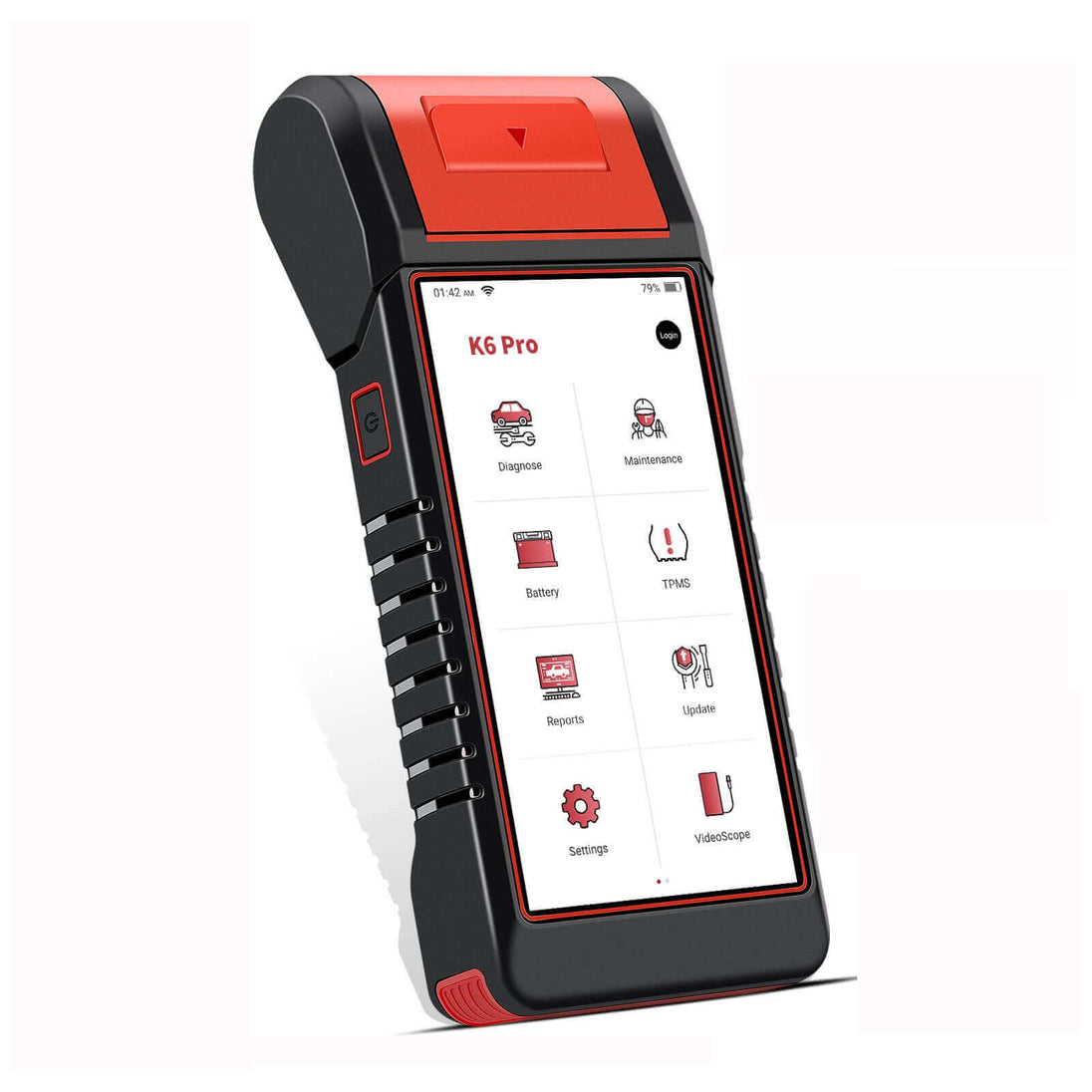 KINGBOLEN K6 Pro diagnostic tablet, front view on white background