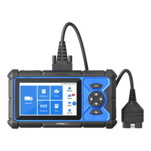 TOPDON ArtiDiag HD heavy-duty diagnostic scanner with wired vehicle connector