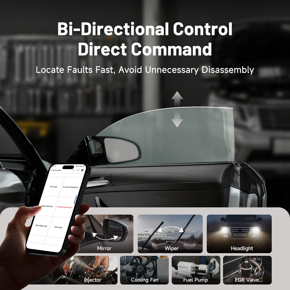 TOPDON TopScan bidirectional control feature graphic