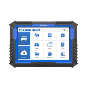 TOPDON Phoenix XLink diagnostic tablet front view with main menu