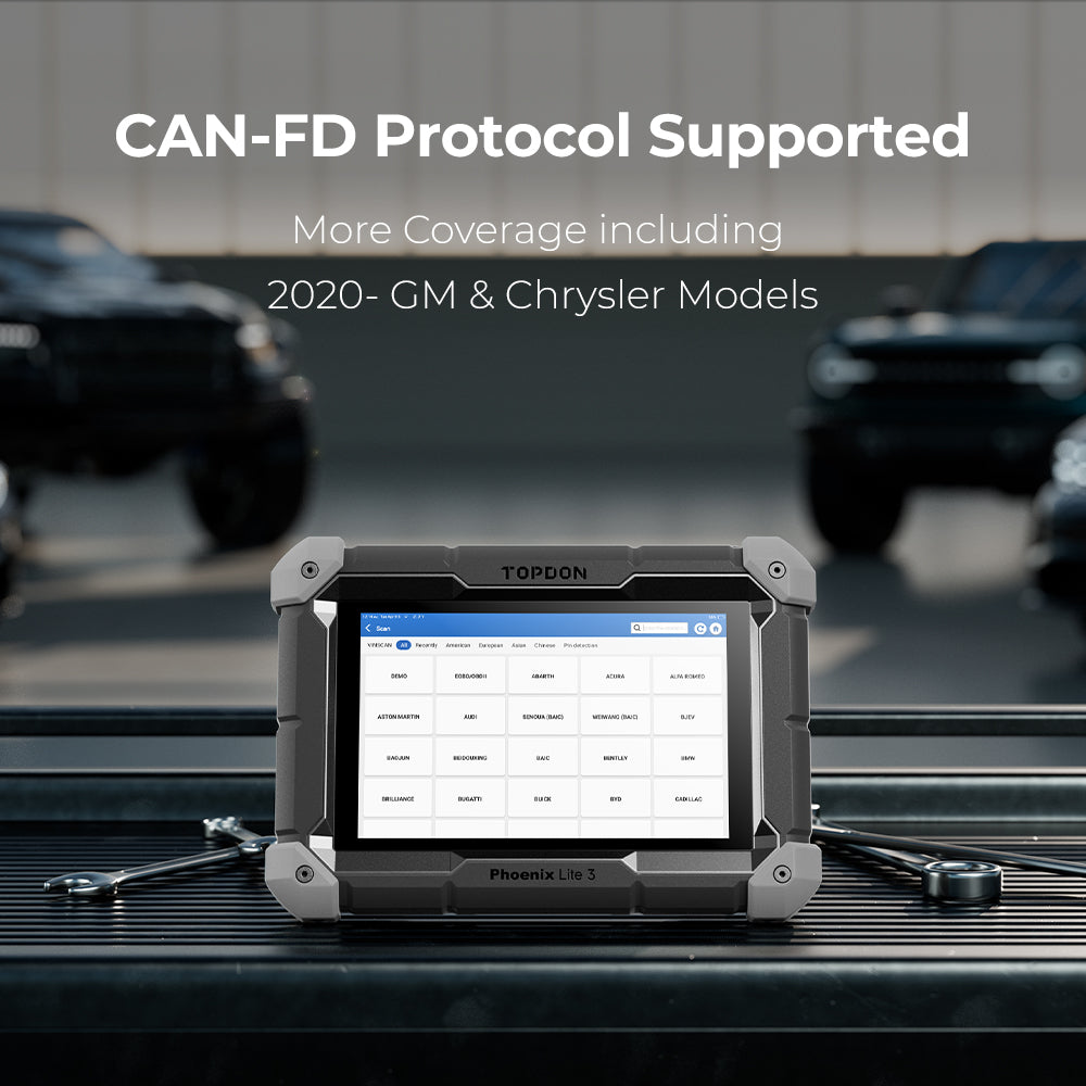 TOPDON Phoenix Lite 3 CAN FD protocol support graphic