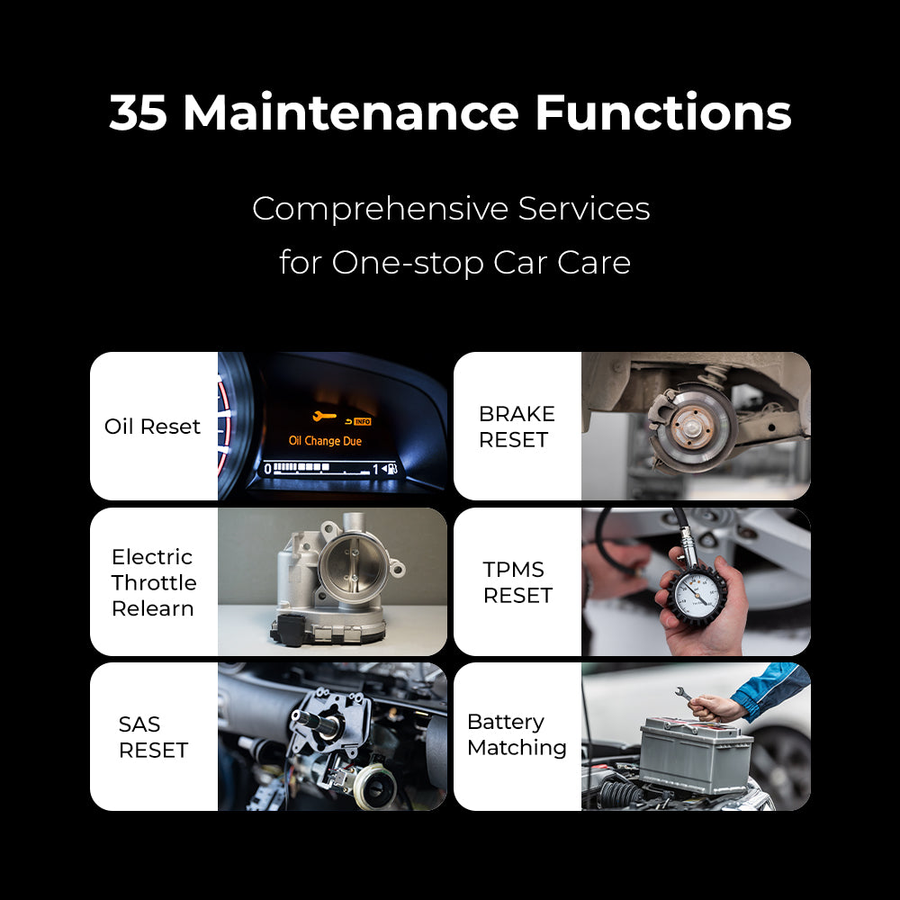TOPDON Phoenix Lite 3 maintenance functions graphic