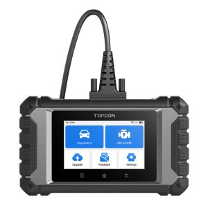 TOPDON ArtiDiag EU handheld diagnostic scanner with wired OBD2 connector