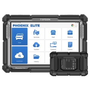 TOPDON Phoenix Elite diagnostic tablet with Phoenix VCI adapter
