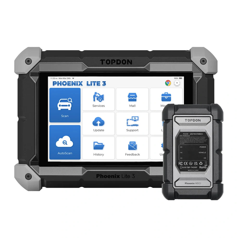 TOPDON Phoenix Lite 3 diagnostic tablet with wireless VCI