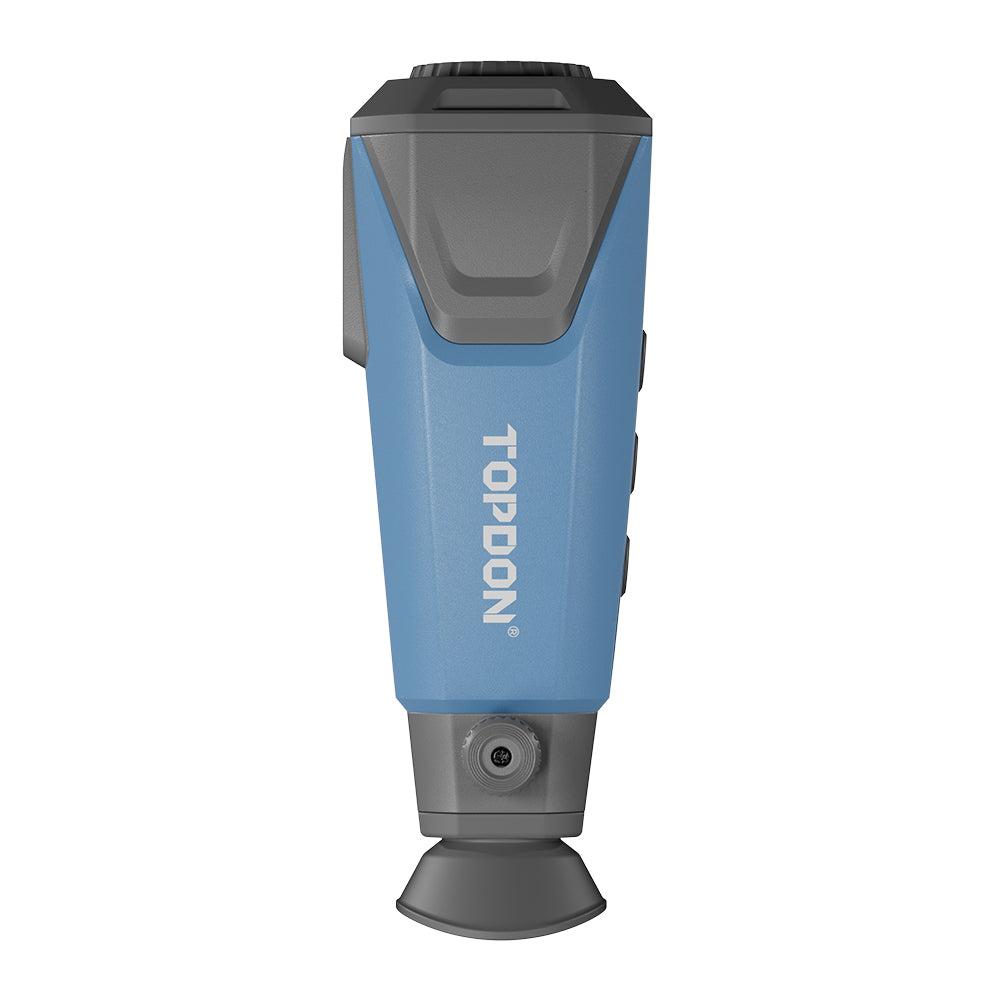 Top view of TOPDON TS004 Pro with TOPDON logo, eyepiece and side adjustment knob