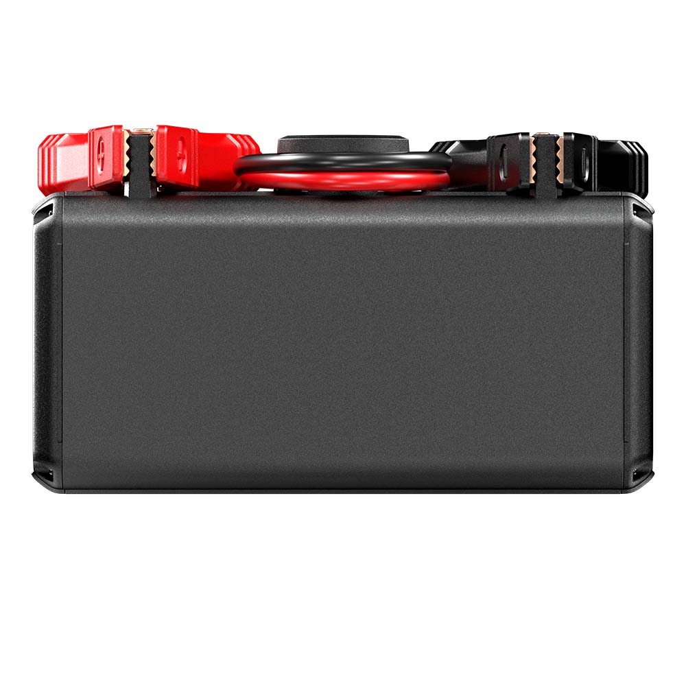 Bottom view of TOPDON V4000 HD with clamps and carrying handle