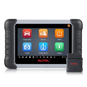 AUTEL MaxiCOM MK808S-TS diagnostic and TPMS tablet with MaxiVCI – front view