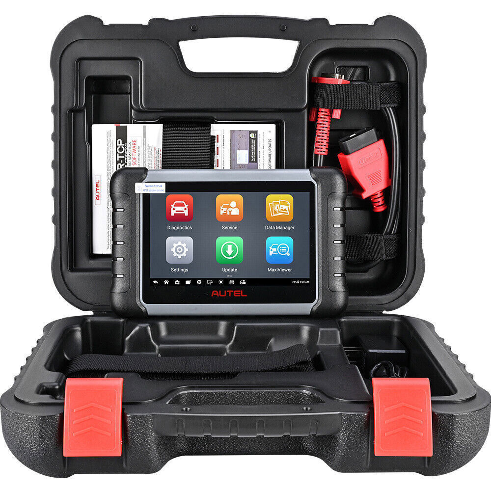 AUTEL MaxiPRO MP808S diagnostic tablet in carrying case