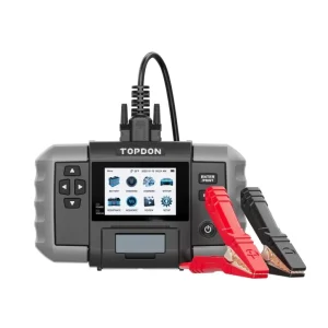 TOPDON BT600 Plus battery tester with clamps and display