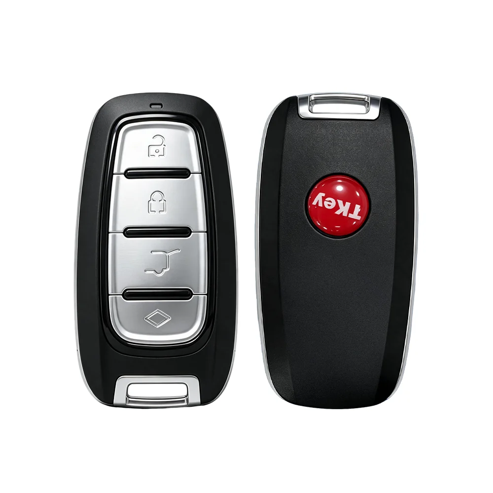 MUCAR programmable smart key, front and back on white background