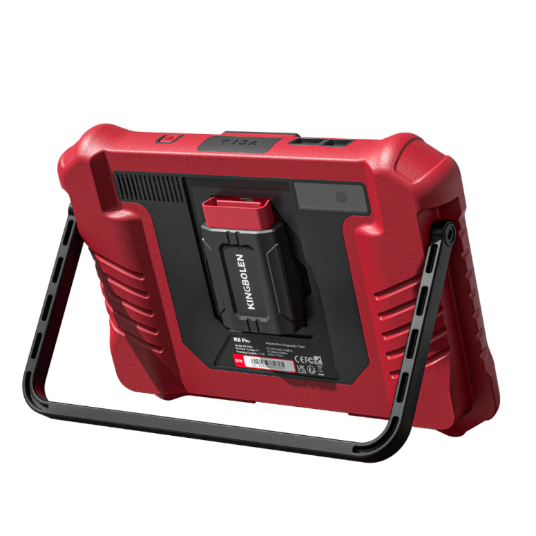 KINGBOLEN K8 Pro diagnostic tablet, rear view on white background