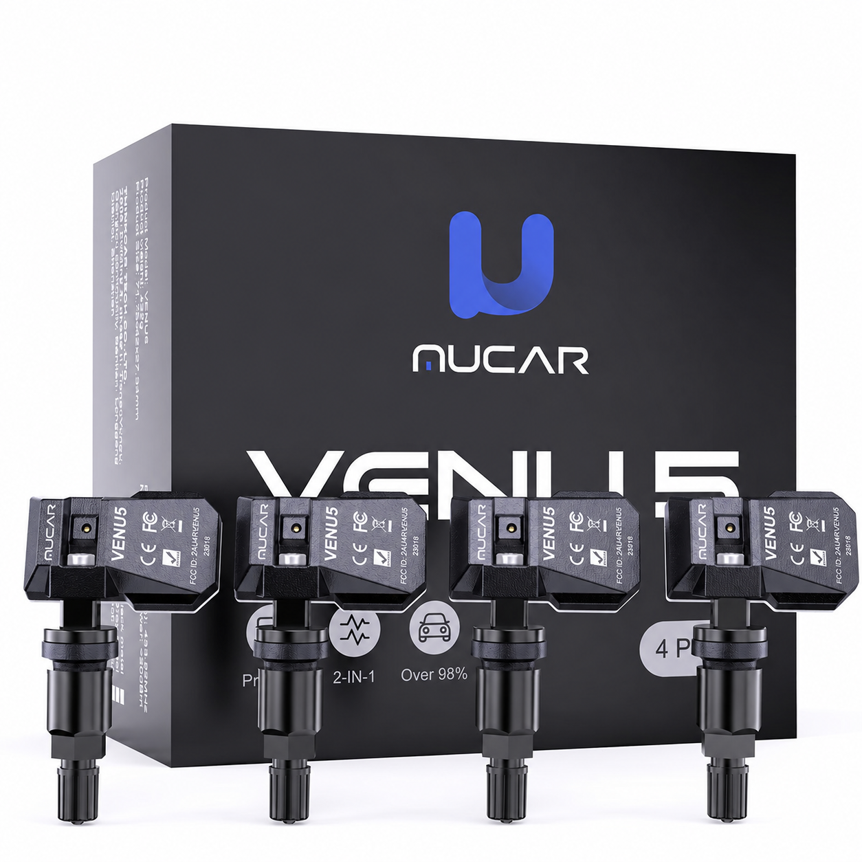 MUCAR VENU 5 sensors with retail packaging, without editorial heading