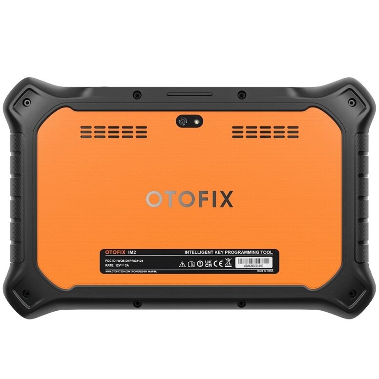 Rear view of OTOFIX IM2 key programming tablet