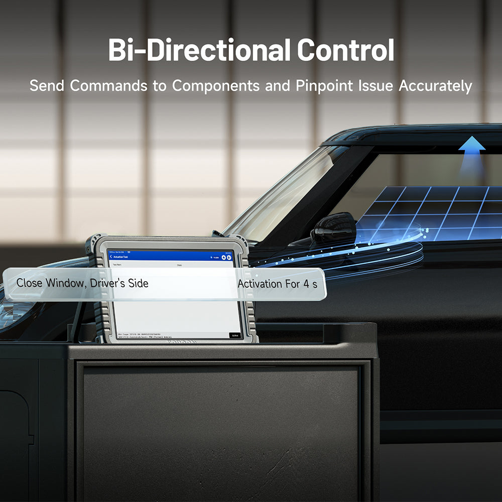 TOPDON Phoenix Plus 2 bi-directional window control example