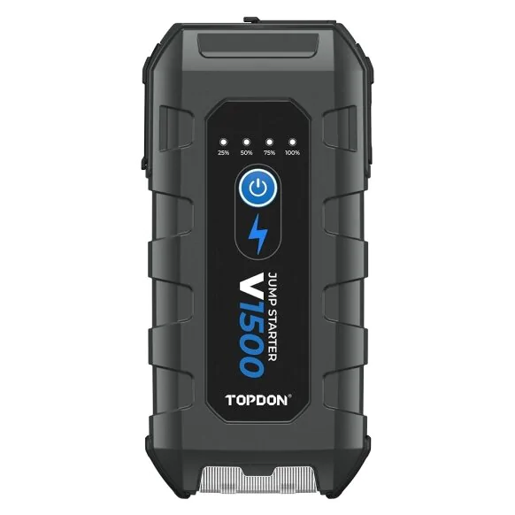 TOPDON V1500 portable jump starter front view
