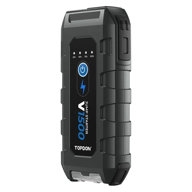 TOPDON V1500 1500A portable jump starter angled view