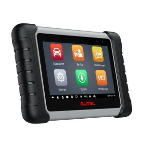 Autel MaxiCOM MK808BT Pro diagnostic tablet on white background
