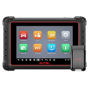 Autel MaxiPRO MP900-BT Kit tablet and MaxiVCI V150 front view