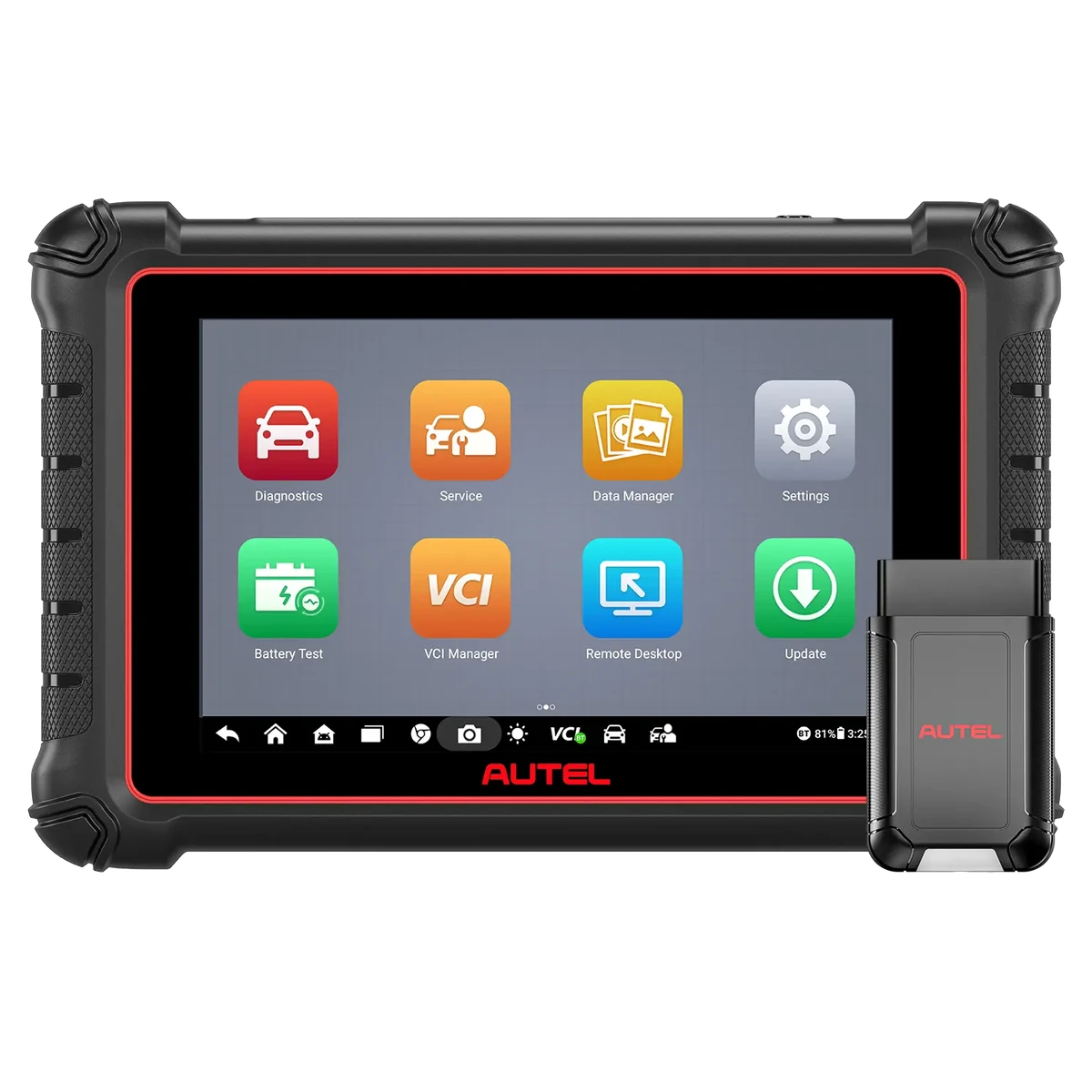 Autel MaxiPRO MP900-BT Kit tablet and MaxiVCI V150 front view