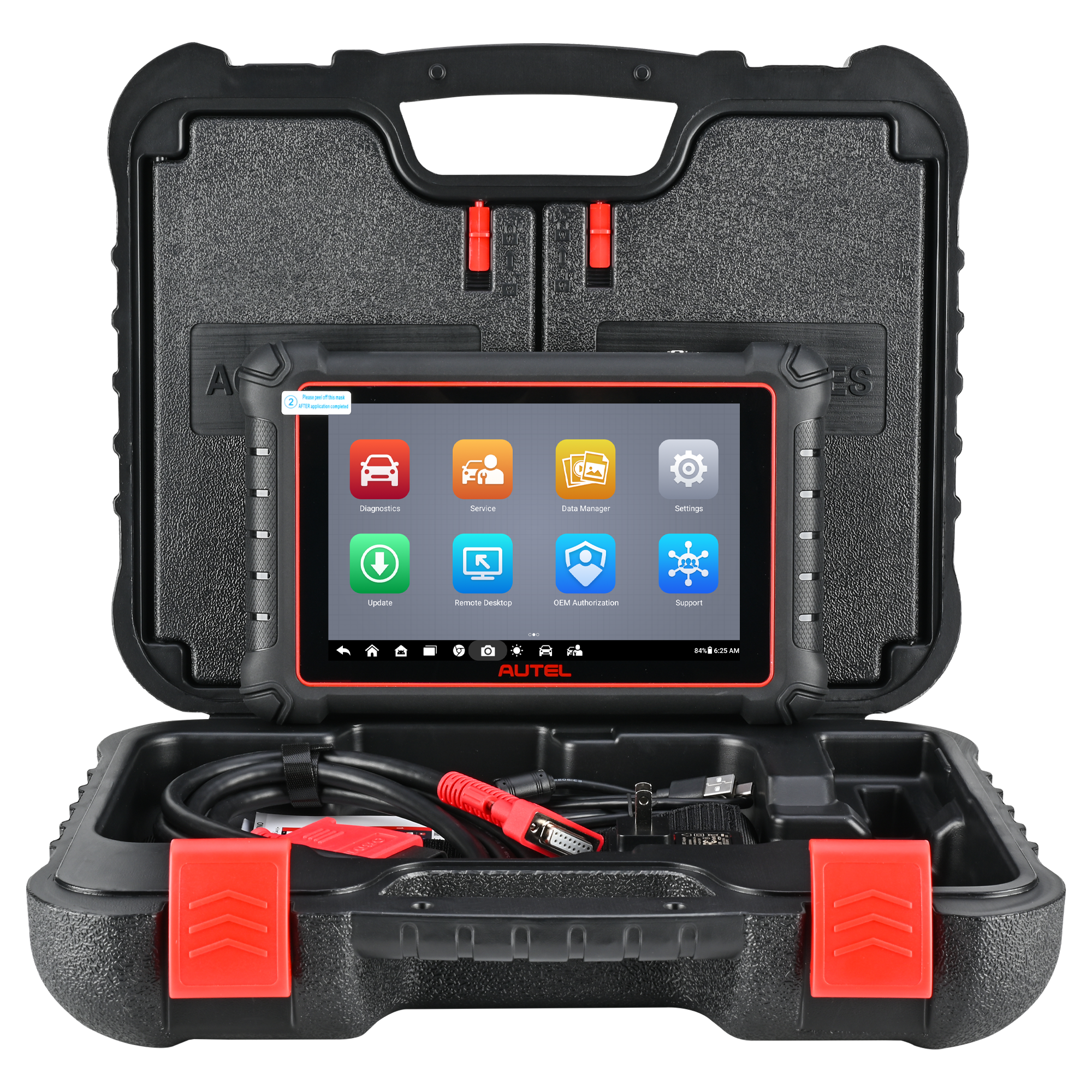 Autel MaxiPRO MP900 wired tablet with carrying case and diagnostic cable