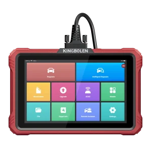 KINGBOLEN K10 Elite wired diagnostic tablet on white background