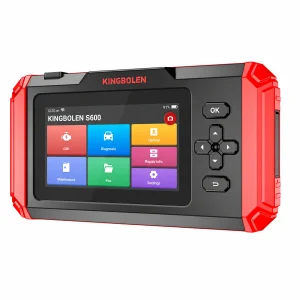 KINGBOLEN S600 handheld diagnostic scanner, front view on white background