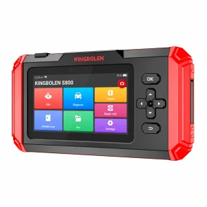 KINGBOLEN S800 handheld diagnostic scanner, front view on white background